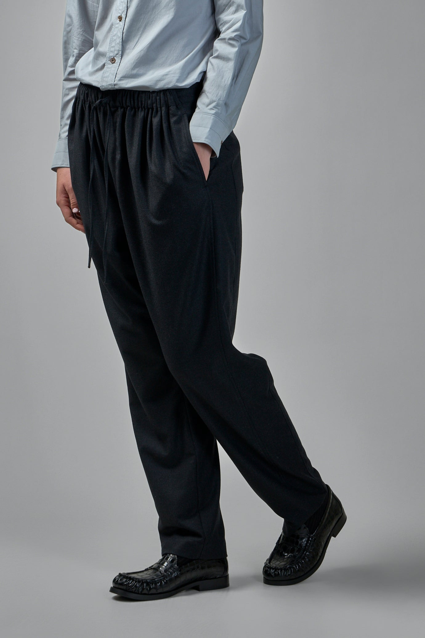 Drawstring Parachute Pants - 4
