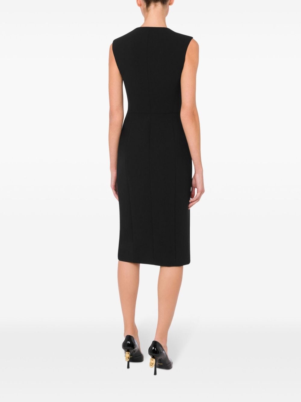 double-breasted wrap dress - 3