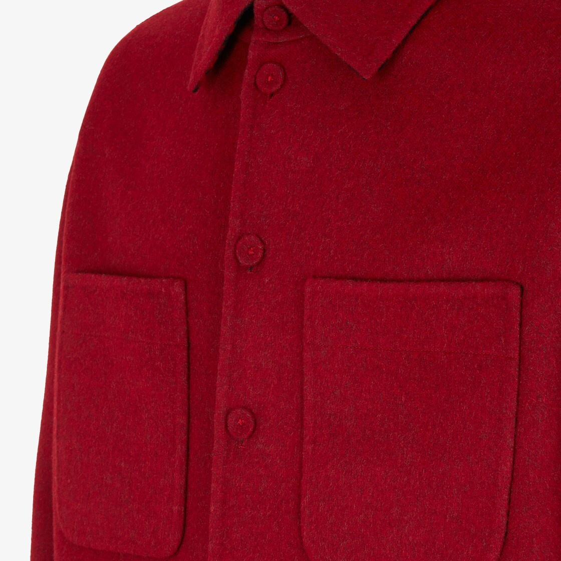 Red wool blouson - 3