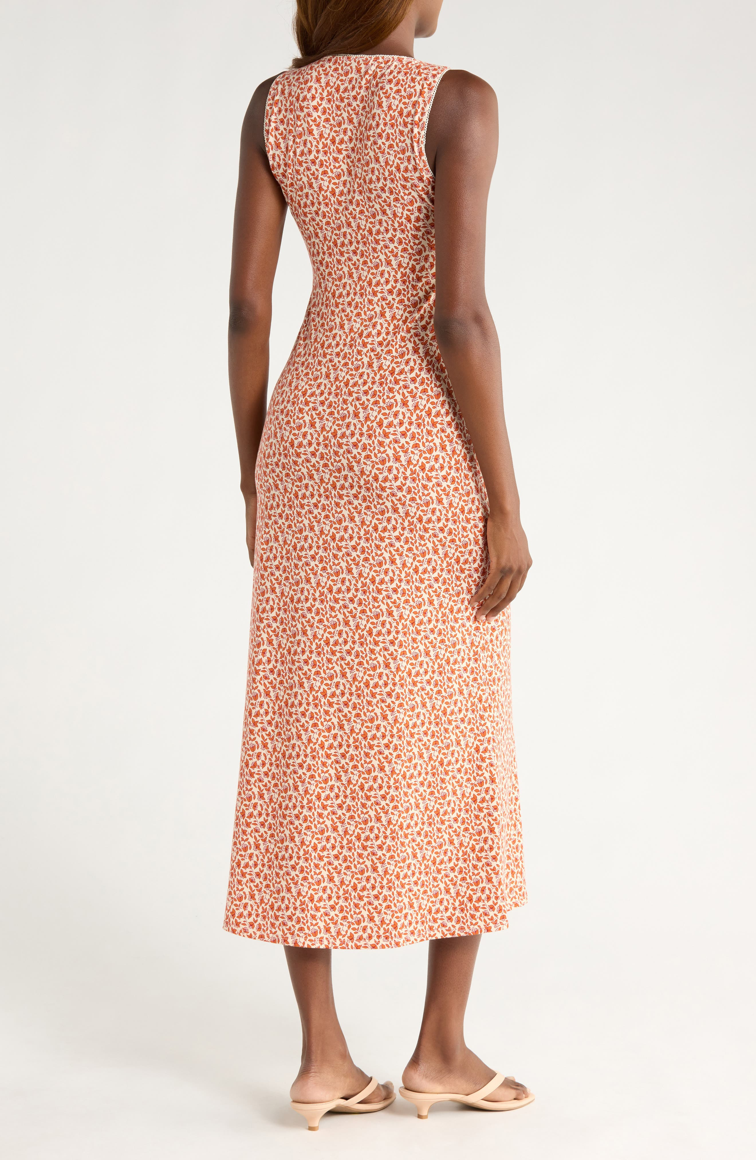Reformation Brayden Floral Print Sleeveless Maxi Dress in Mulberry at Nordstrom - 2