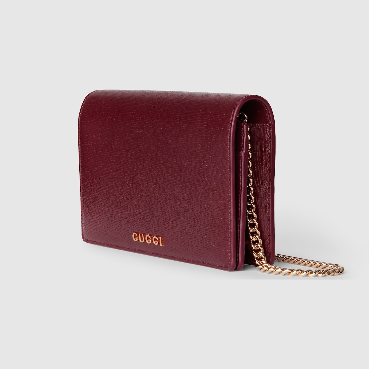 Chain wallet with Gucci script - 2