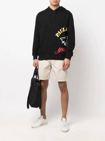 Paul & Shark oversized logo-print hoodie outlook