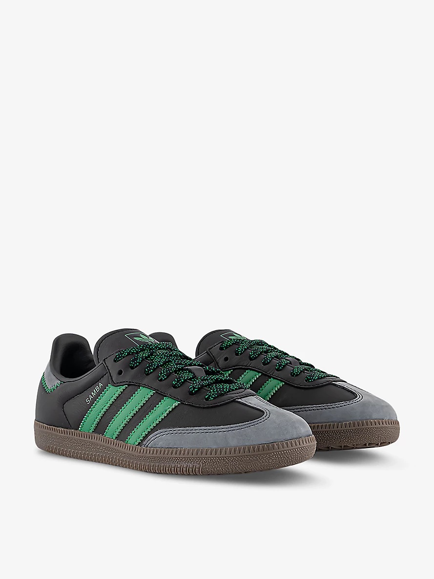 Samba OG logo-embellished leather low-top trainers - 3