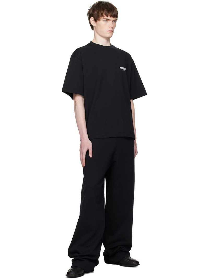 We11done Black Wave Logo T-shirt outlook