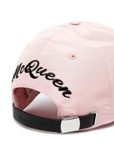 Alexander McQueen spray paint-effect cap outlook