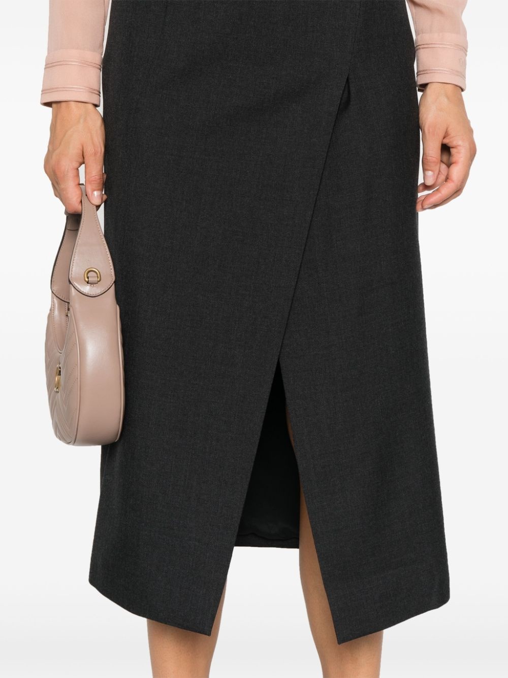 panelled midi skirt - 5