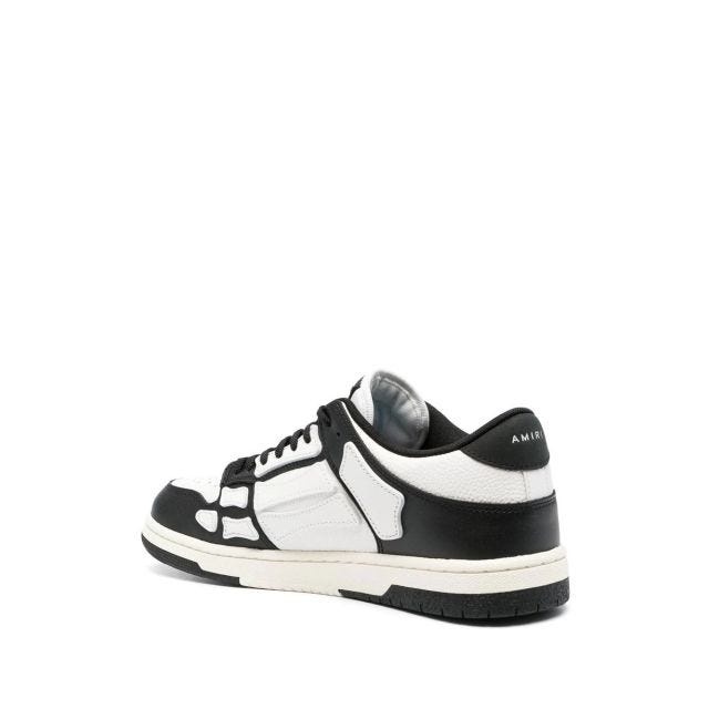 Skel black and white low top sneakers - 3