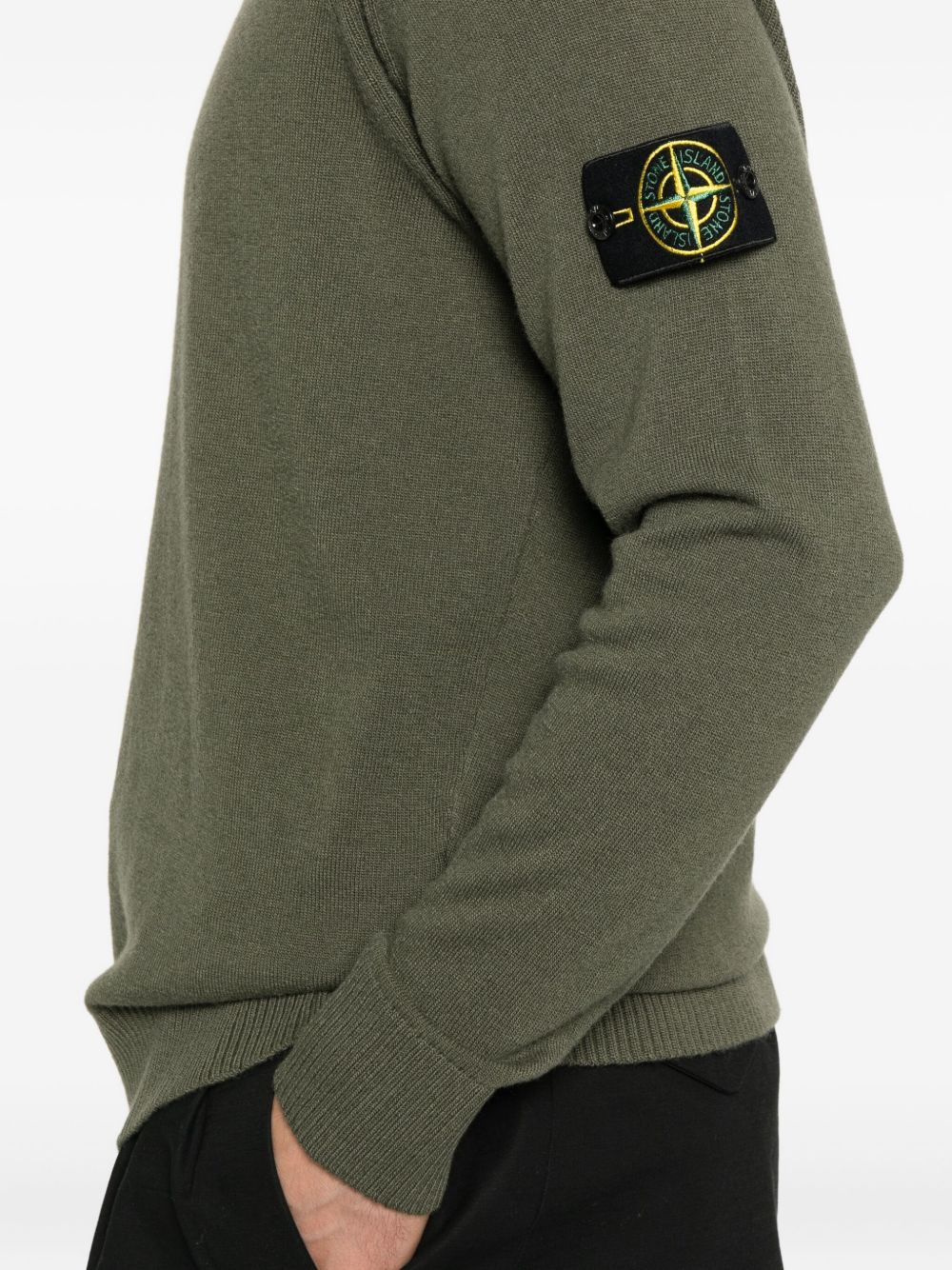 raglan-sleeves wool sweater - 5