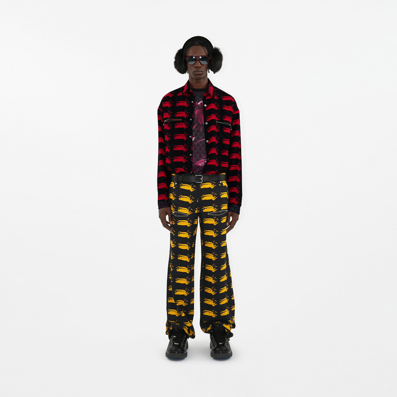 Burberry Duck Print Wool Trousers outlook