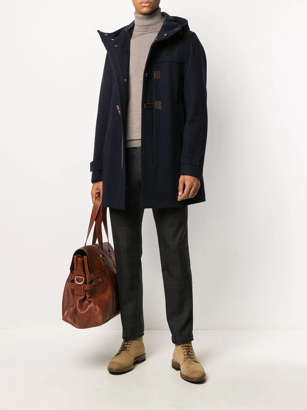 virgin wool duffle coat - 2