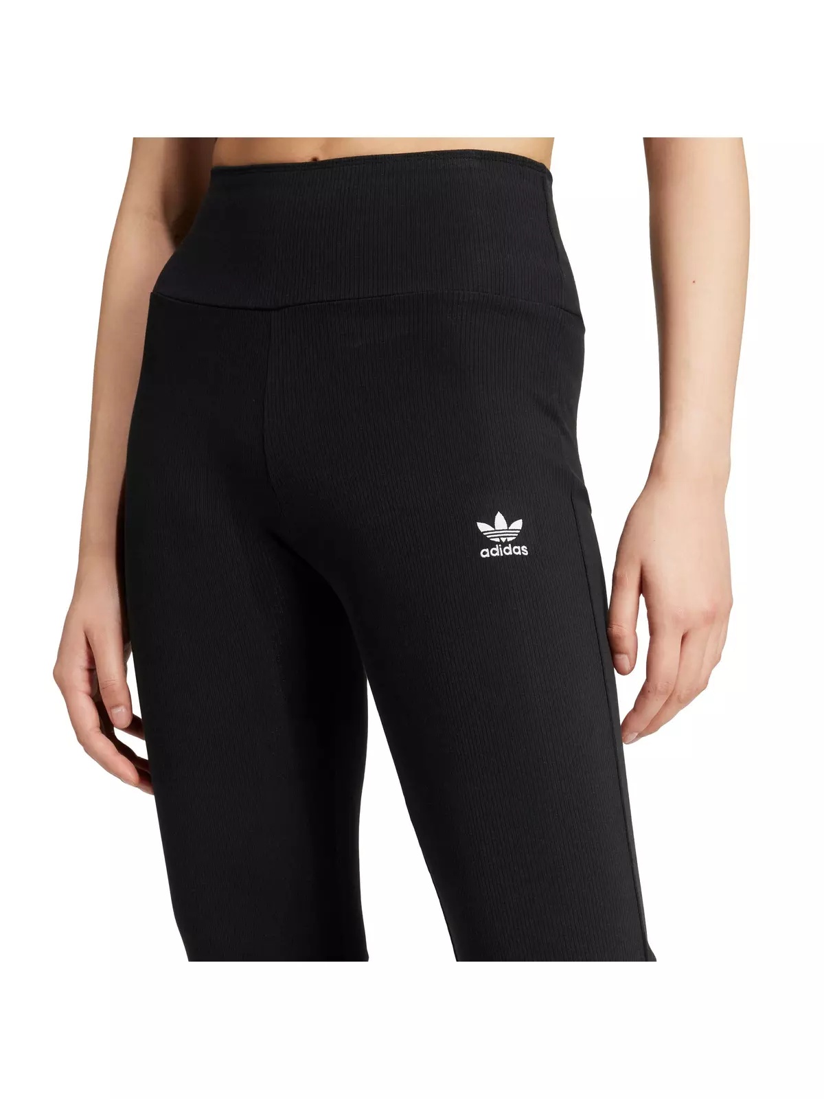 Originals Women's Essentials Rib Flared Leggings-Black - 4