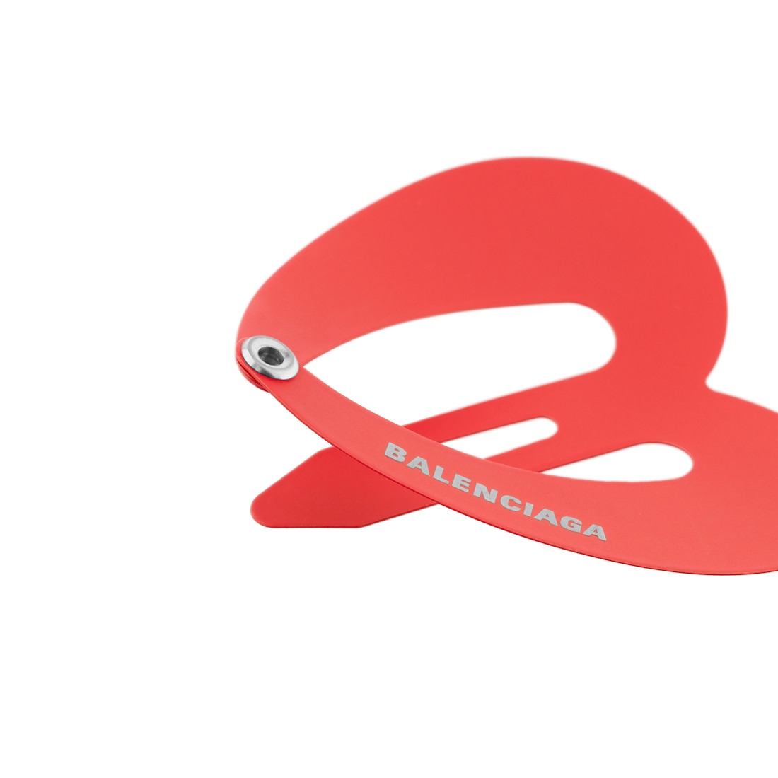 Women's Bazaar Love Bb Snap Clip Set in Red/shiny Silver - 3