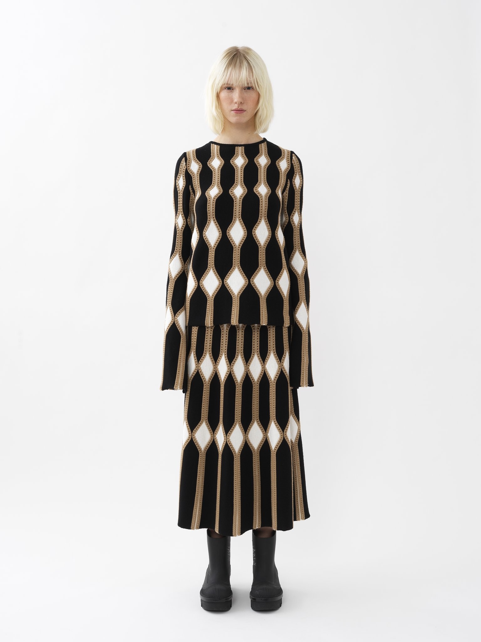 TRUMPET-SLEEVE SWEATER - 4