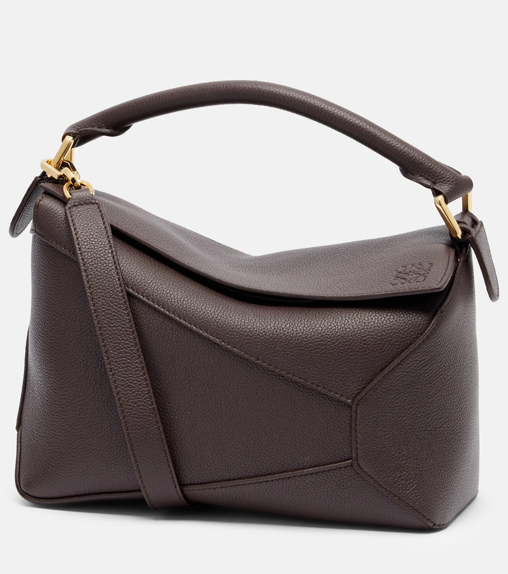 Puzzle Edge Small leather top-handle bag - 1