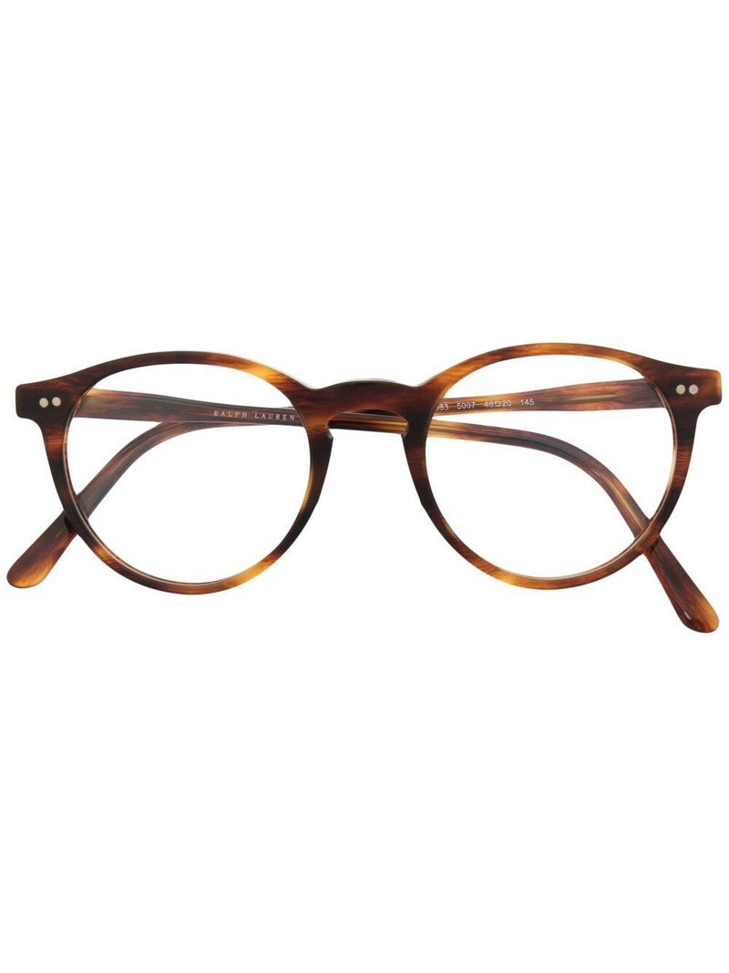 tortoiseshell round frame glasses 1