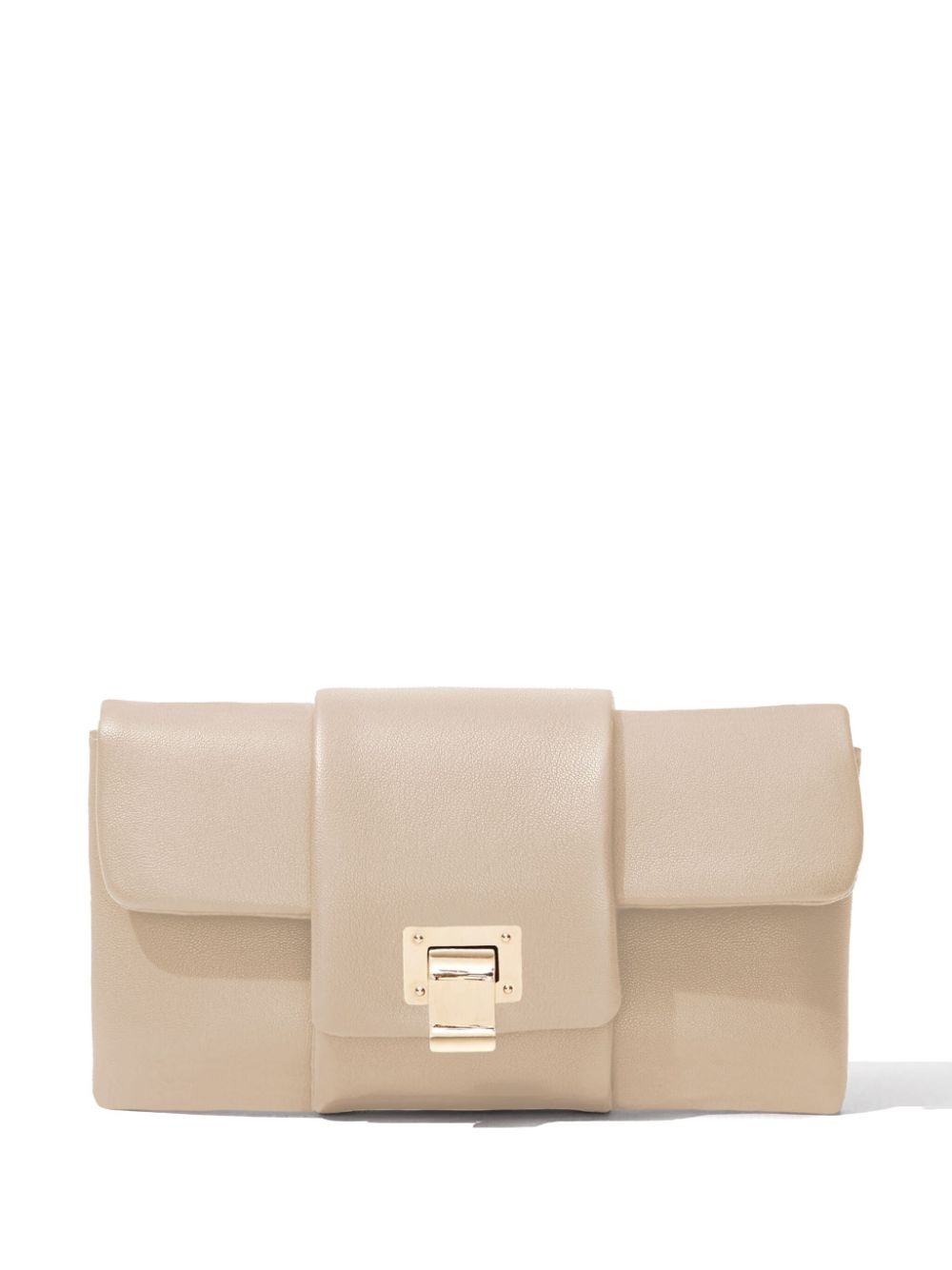 Flip leather shoulder bag - 5