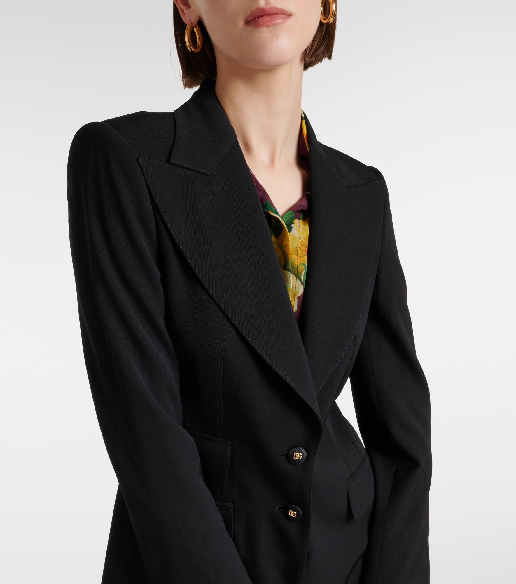 Wool-blend blazer - 4