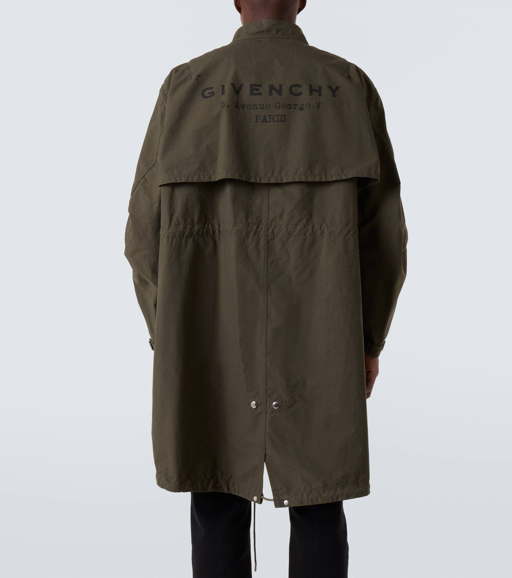 Givenchy Stamp cotton-blend raincoat - 4