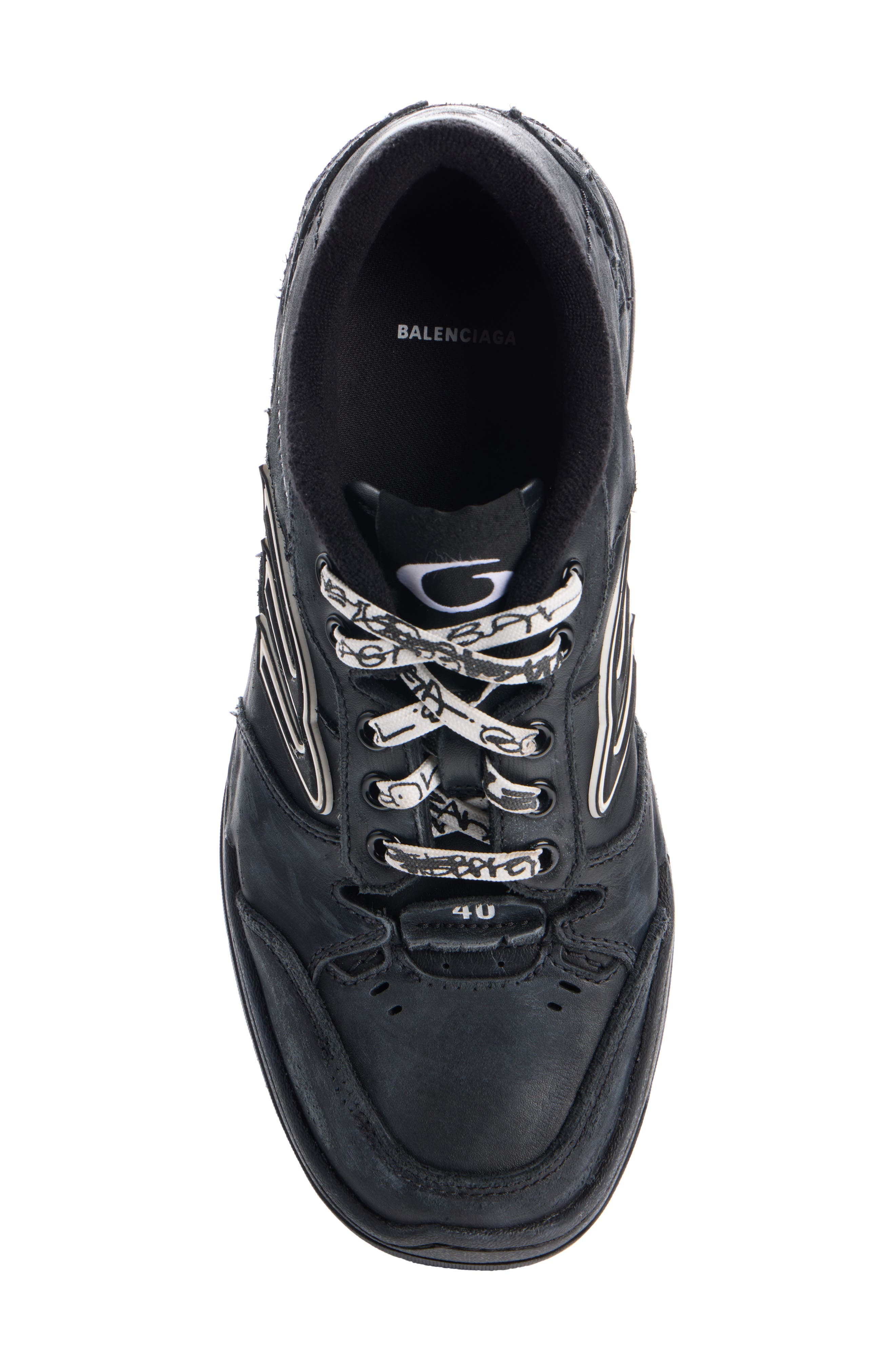Balenciaga Hamptons Sneaker in Black at Nordstrom - 4