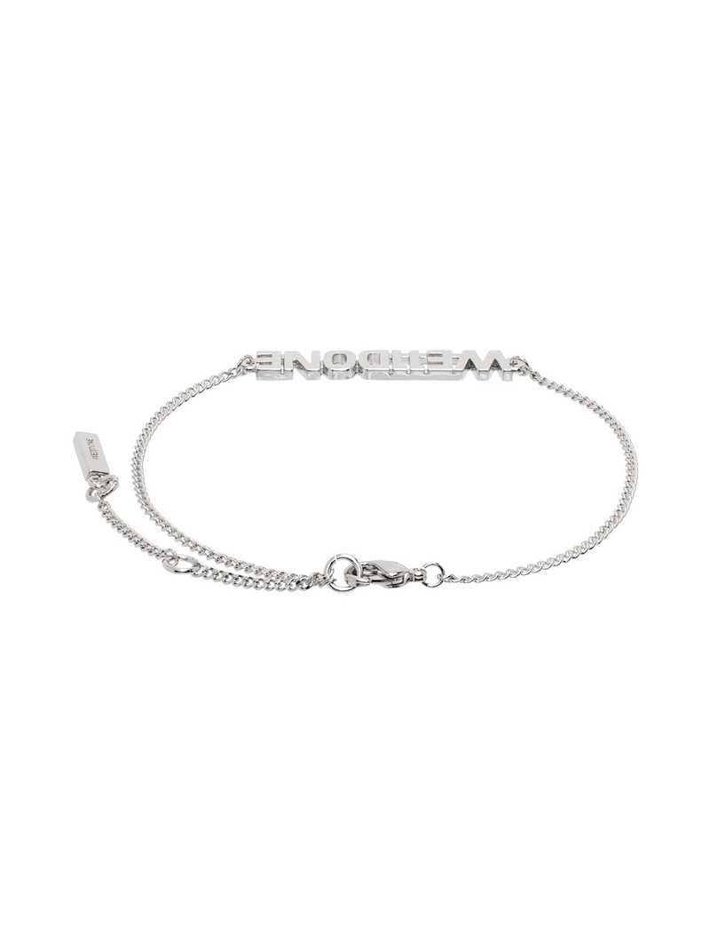 We11done Silver Lettering Bracelet outlook