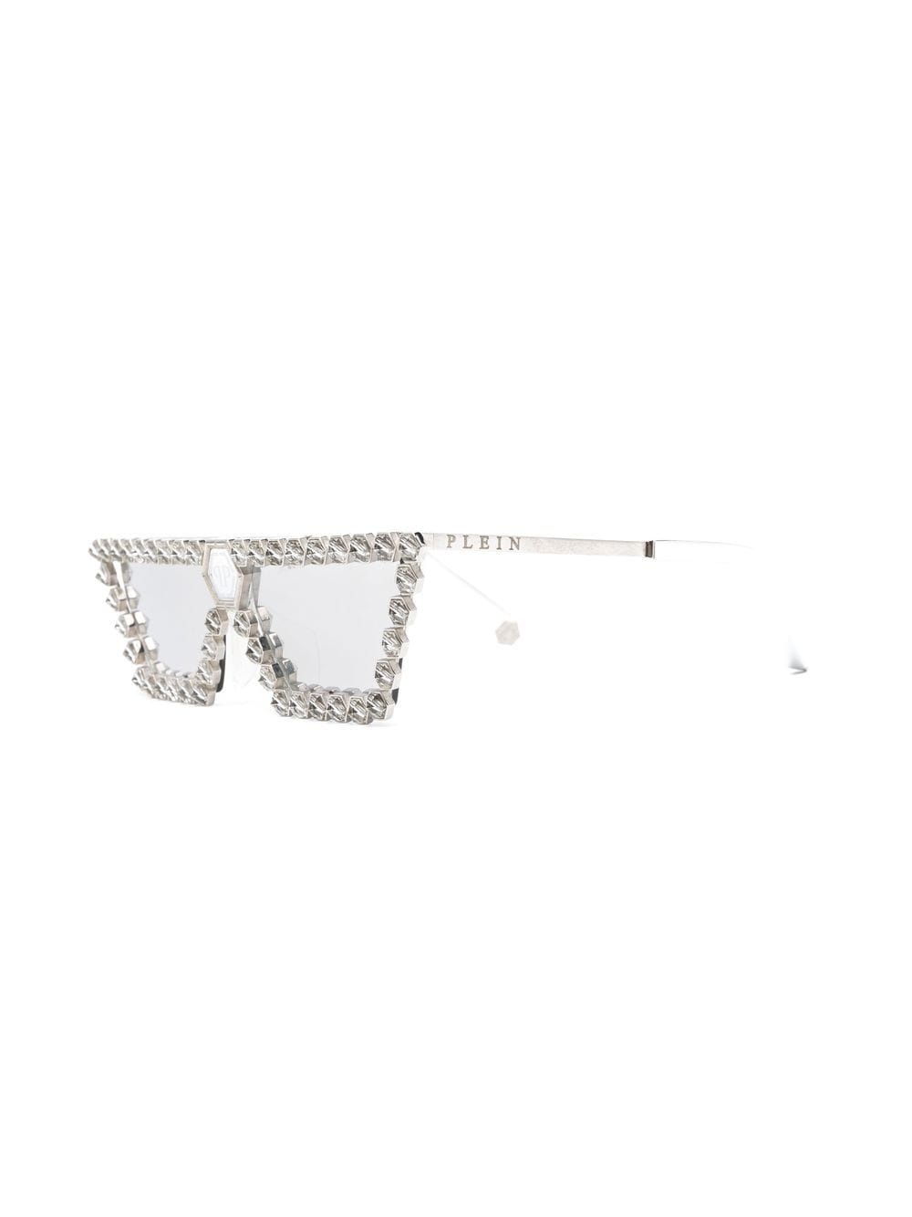 crystal-embellished square-frame sunglasses - 2