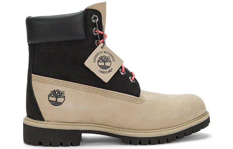Timberland Timberland Premium 6 Inch Waterproof Boots 'Black Regenerative Leather Brown' A5RE4W outlook