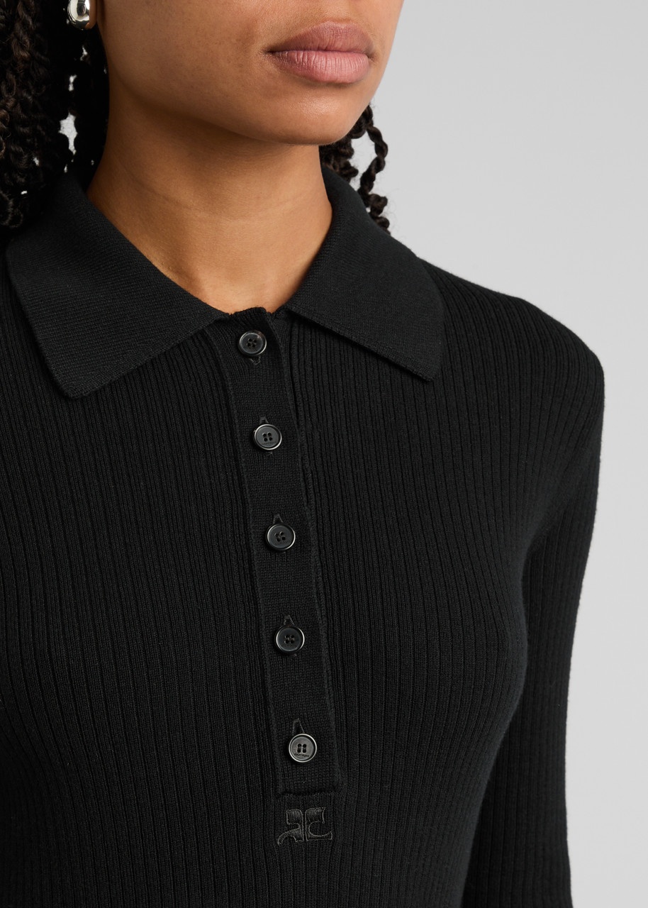 Courrèges Ribbed Cotton-blend Midi Dress - 5