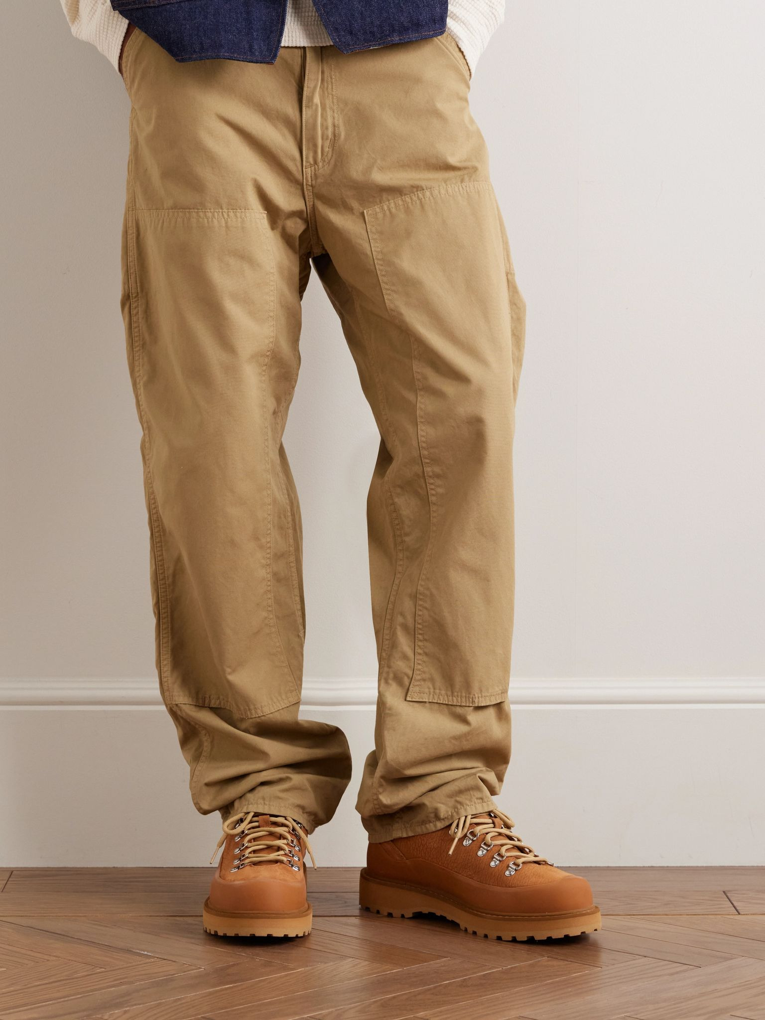 Cornaro Gomma Rubber and Nubuck-Trimmed Full-Grain Leather Sneakers Tan - 2