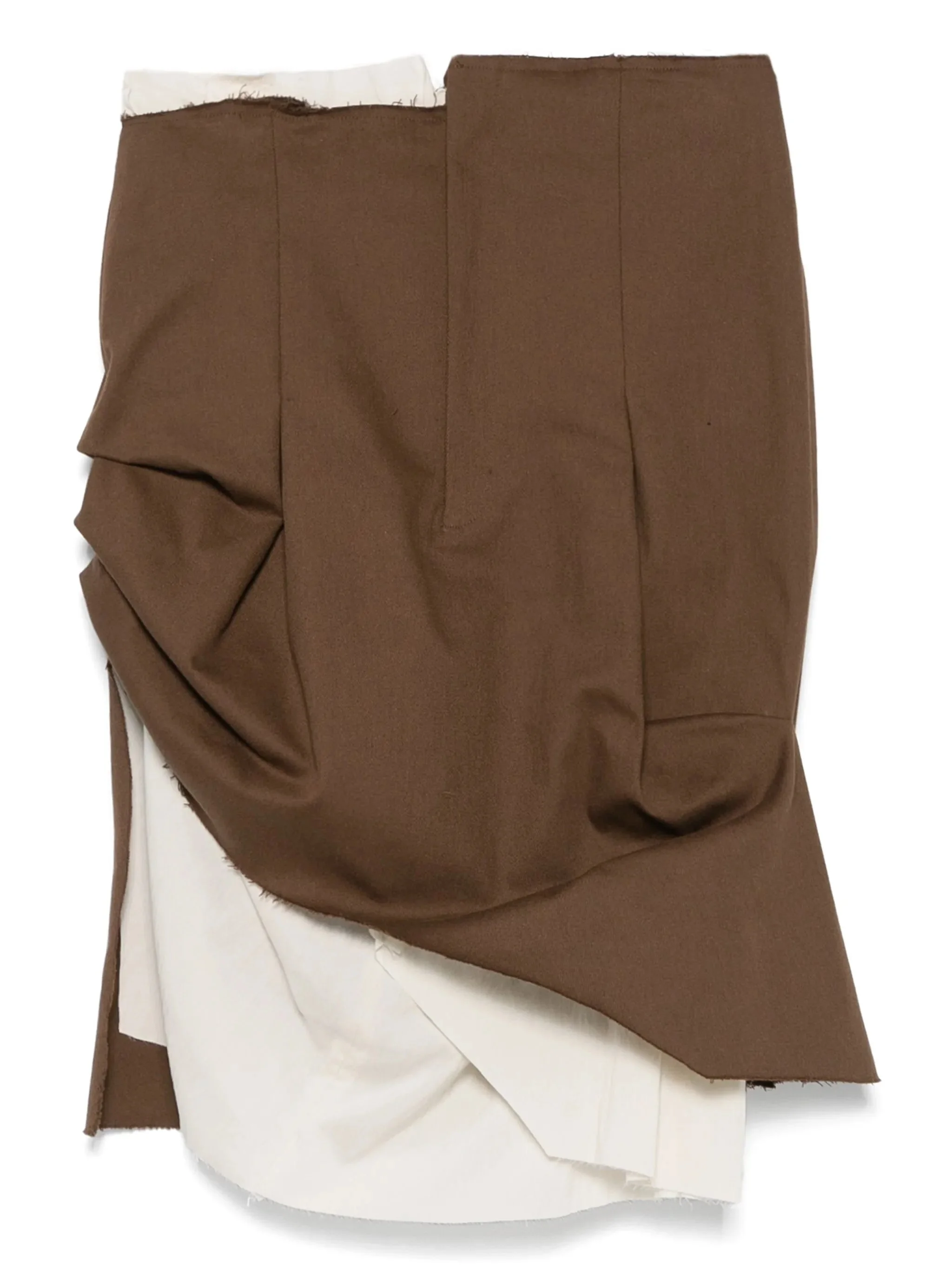 asymmetric tailored mini skirt - 1