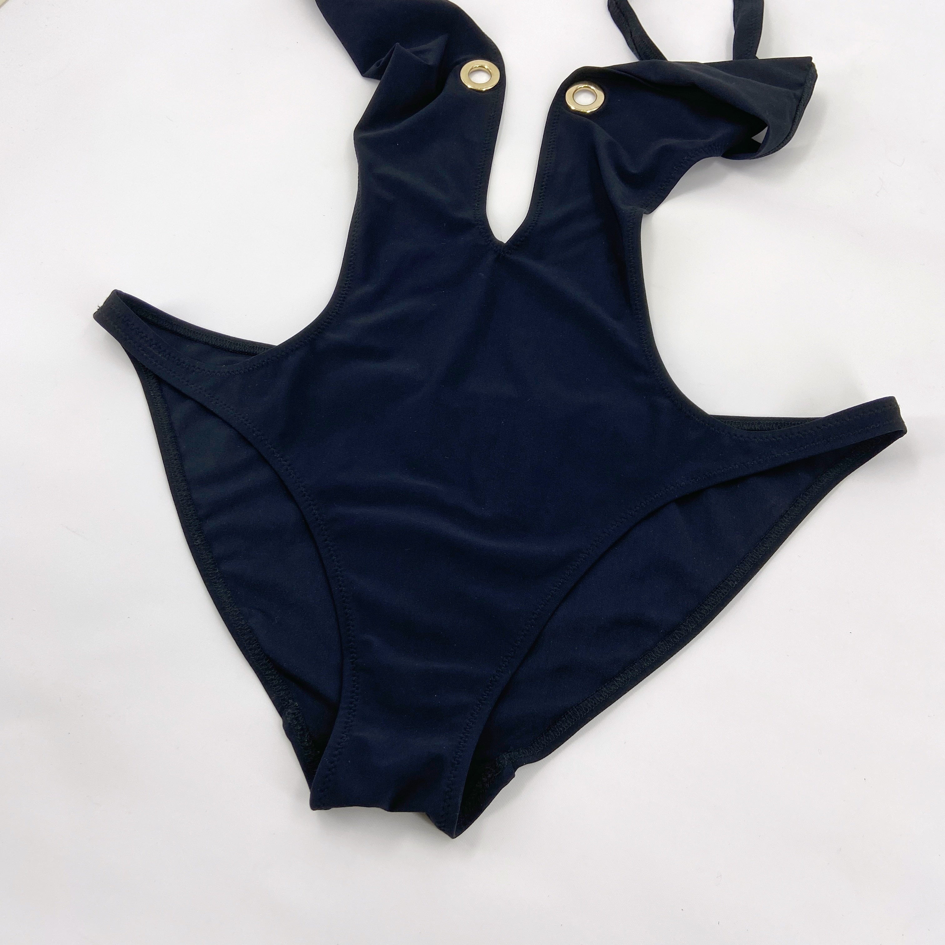 Gucci 00s Minimal Sexy Plunge Swimsuit XS - 7