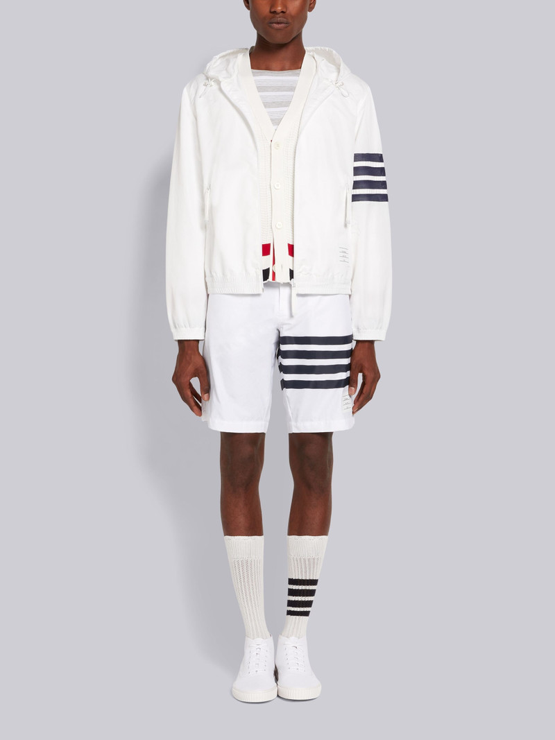 Pastel Grey Striped Jersey Long Sleeve Pocket Tee 4