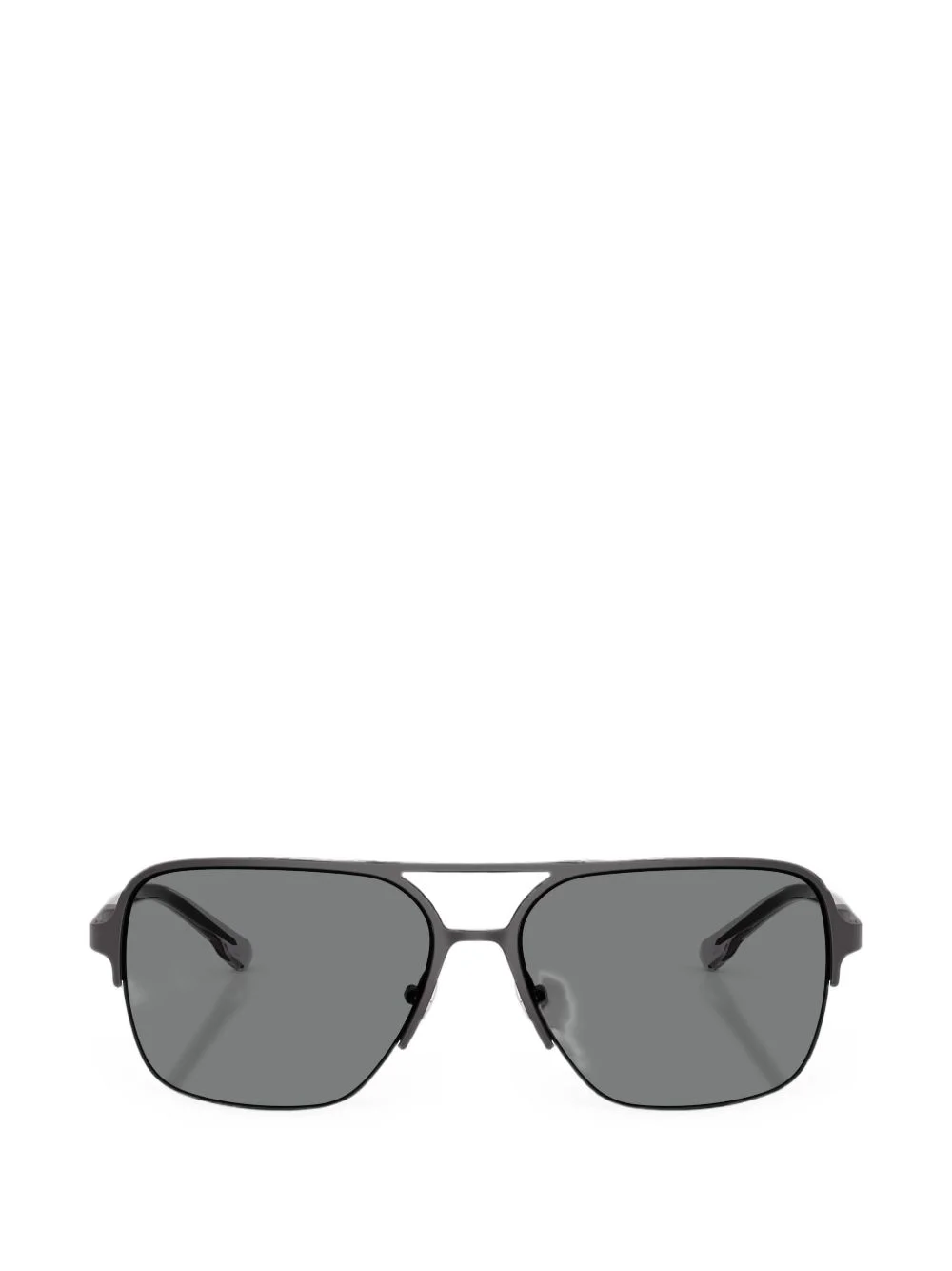 pilot-frame semi-rim sunglasses - 1