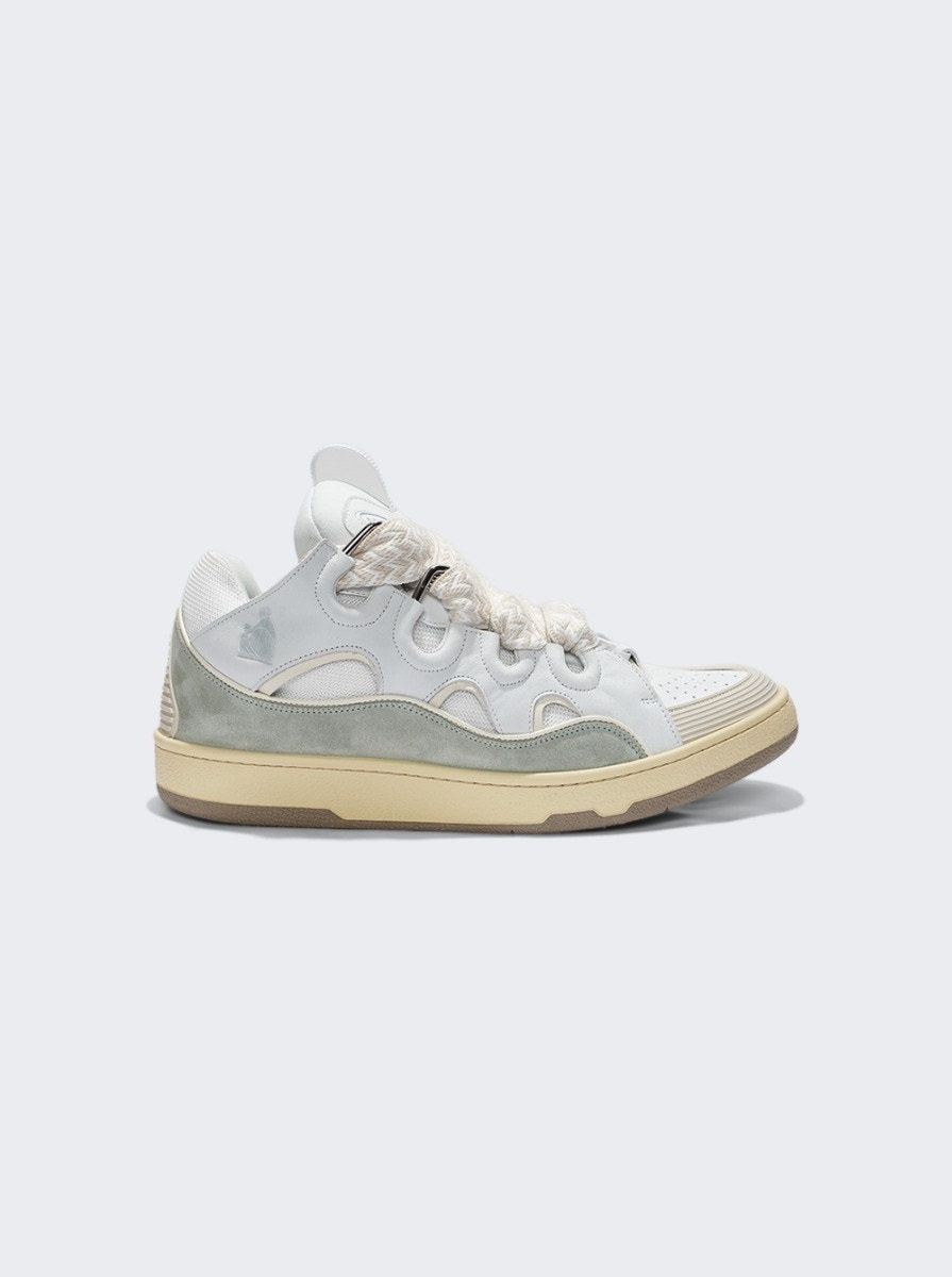 Exclusive Curb Sneakers White And Jade - 1