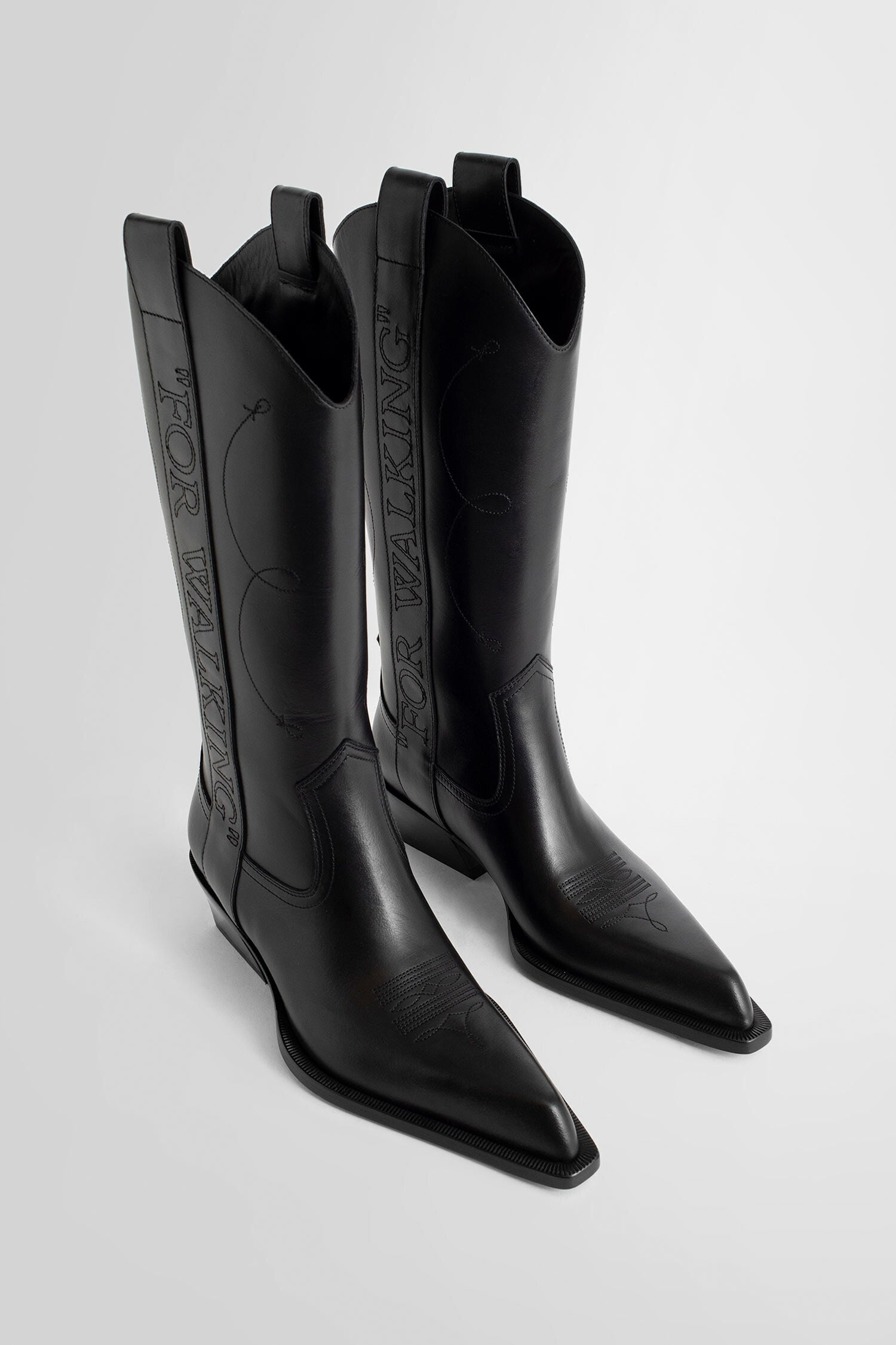 OFF-WHITE WOMAN BLACK BOOTS - 8