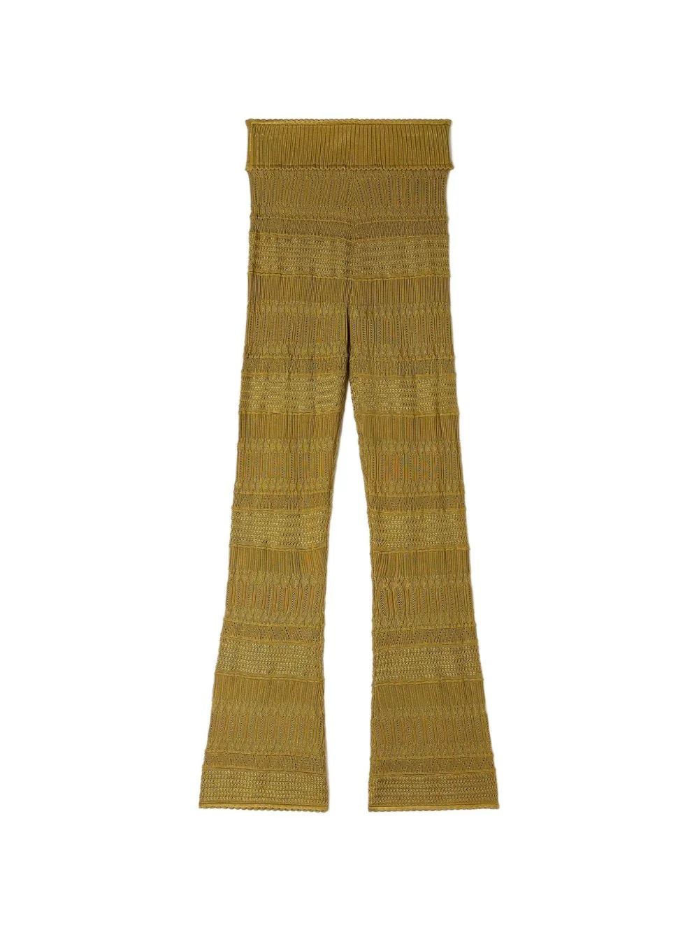 pattern slim-fit trousers - 1