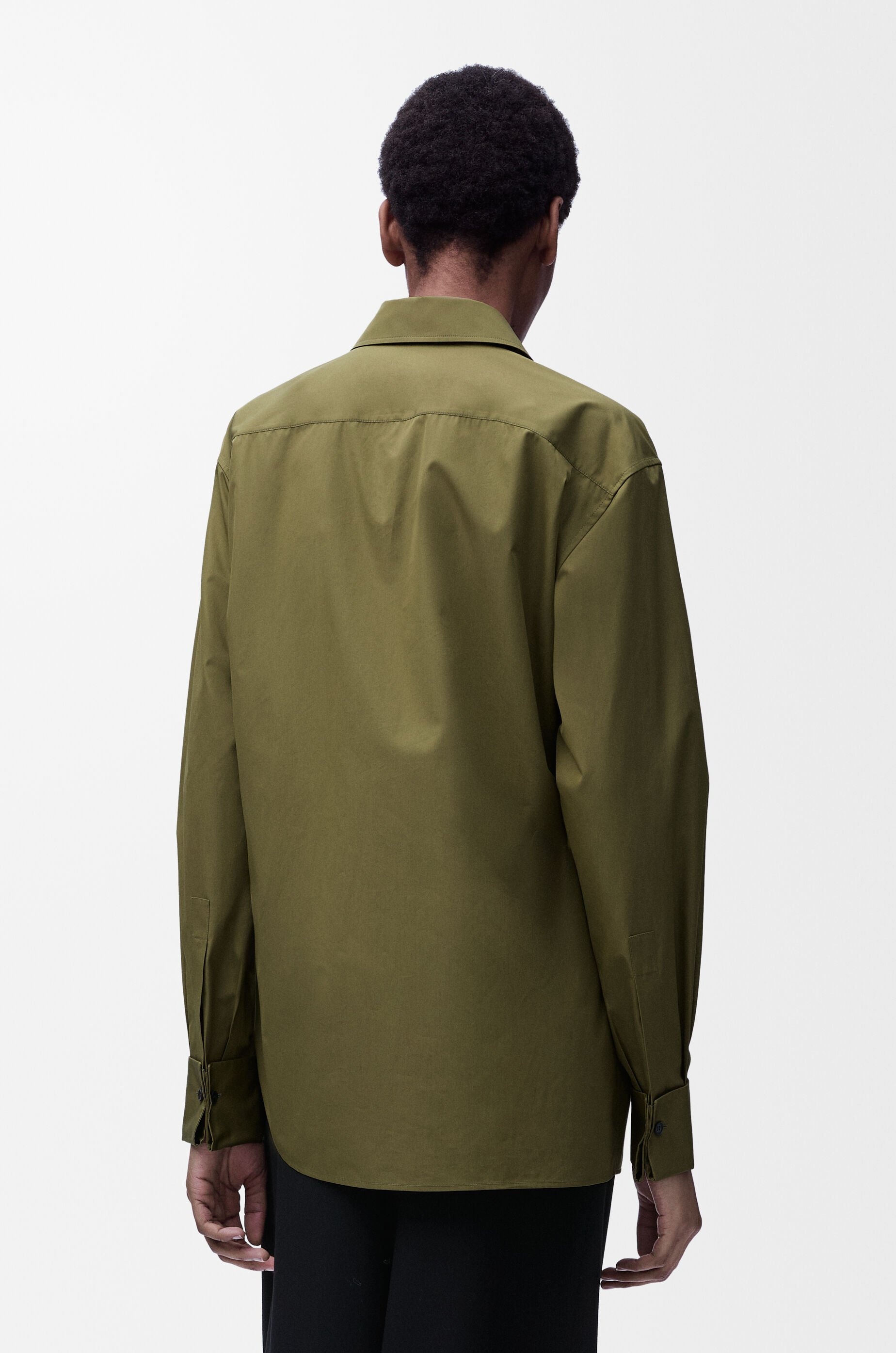 Draped shirt in cotton - 4