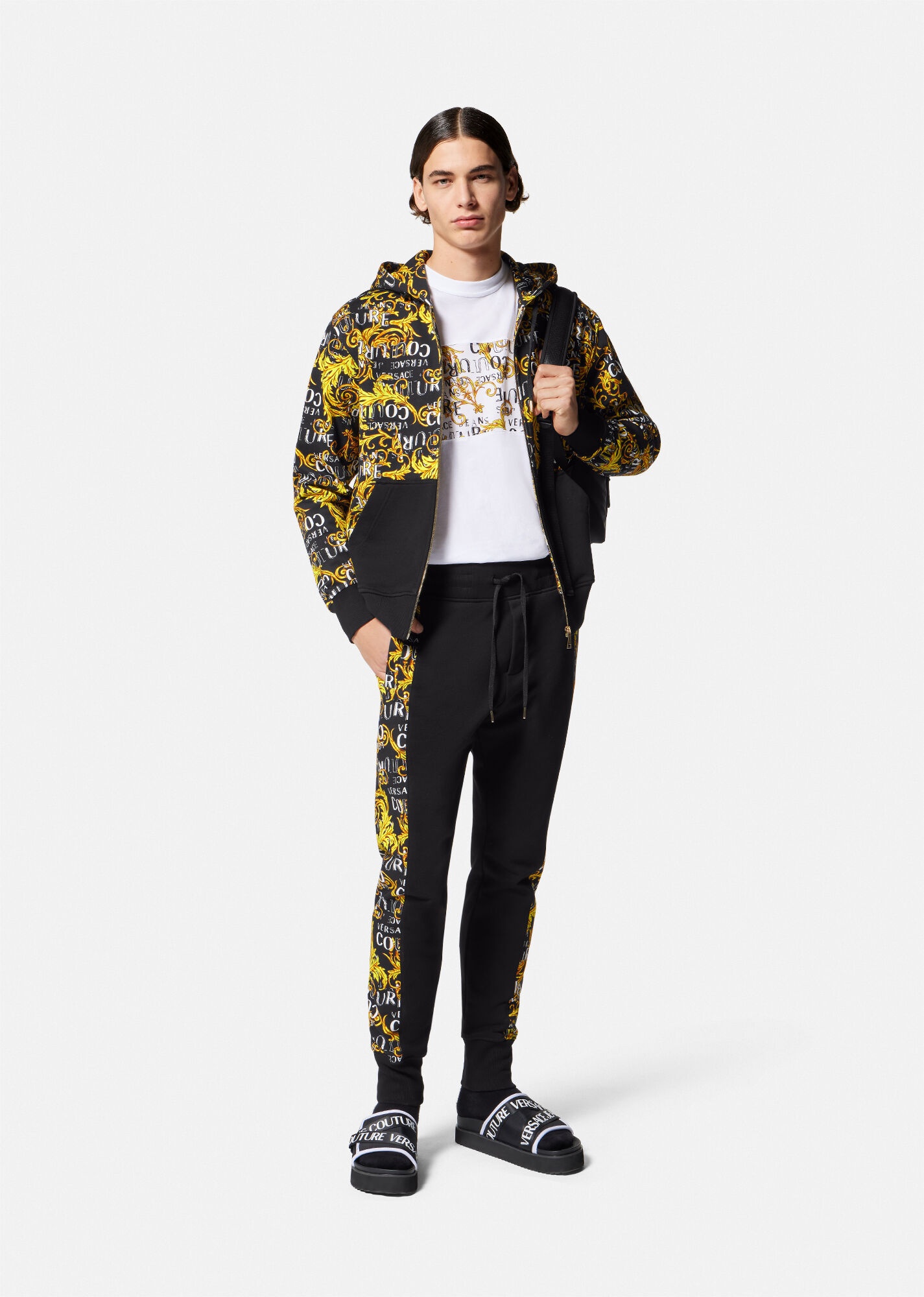 Logo Couture Zip Hoodie - 2