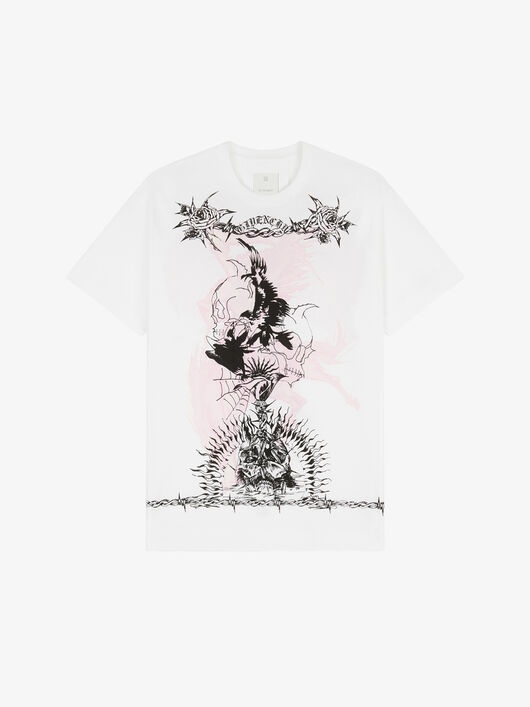 GOTHIC PRINTED OVERSIZED T-SHIRT - 4