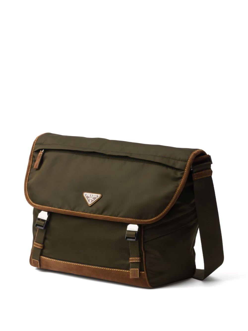 large triangle-logo messenger bag - 5