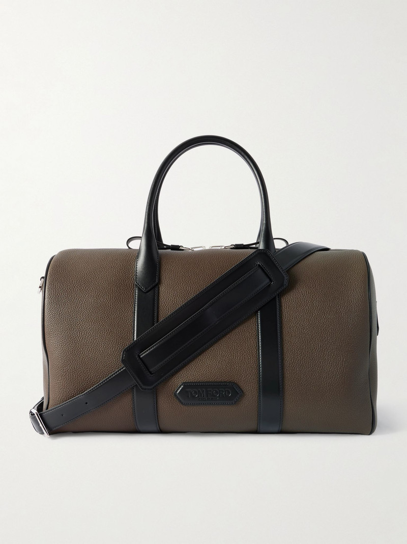 Full-Grain Leather Duffle Bag Brown 1