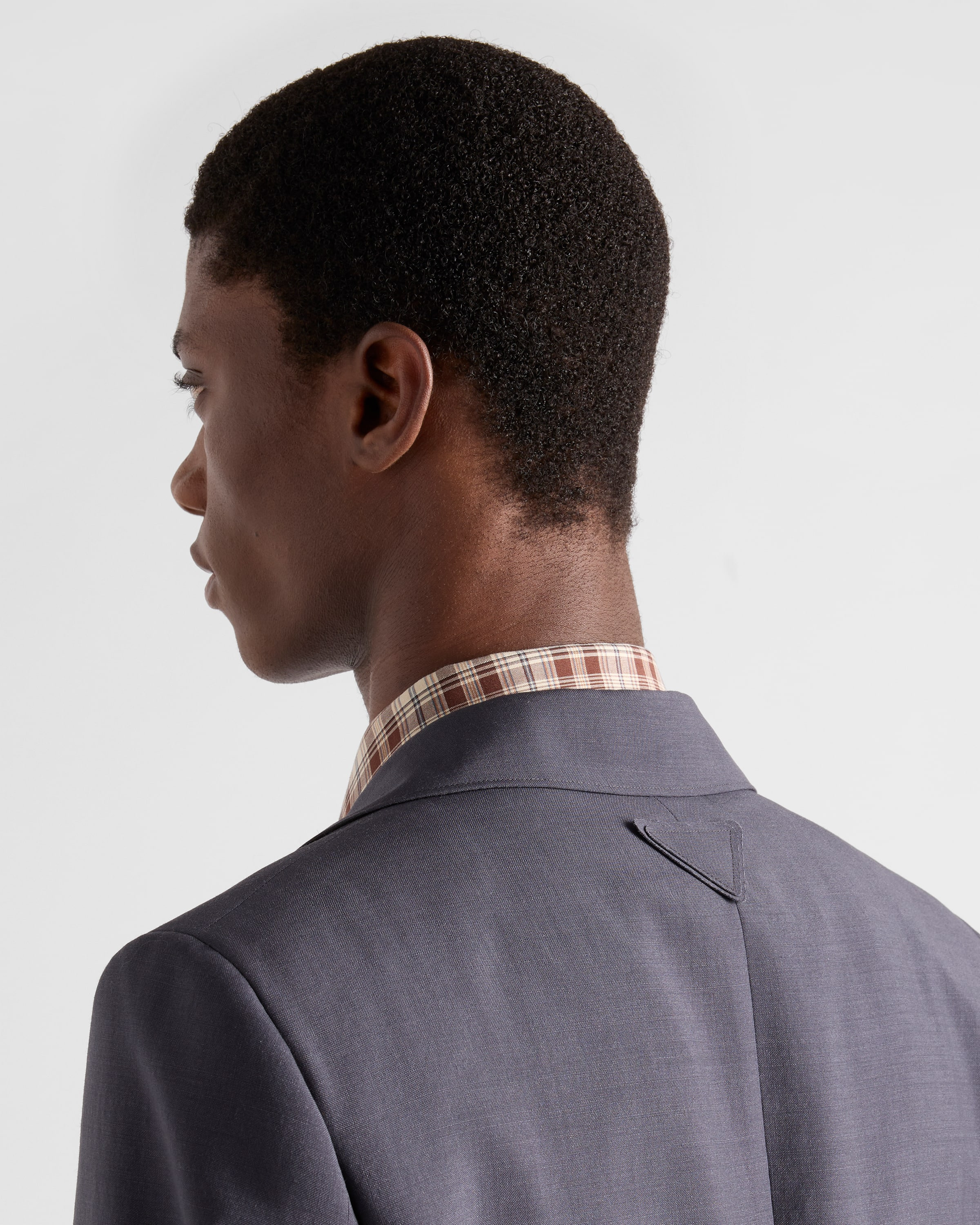 Single-breasted wool and mohair jacket - 6