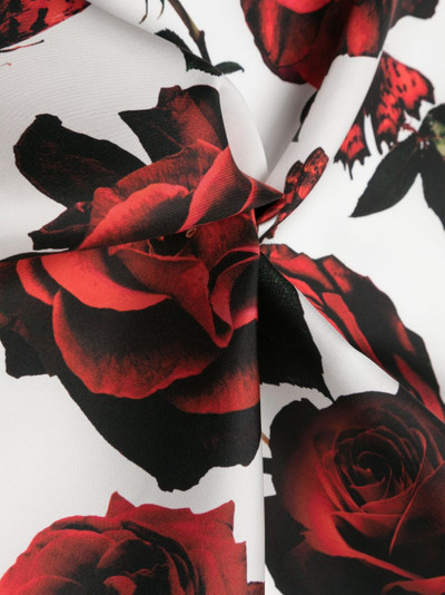 Alexander McQueen Tudor Rose silk scarf outlook