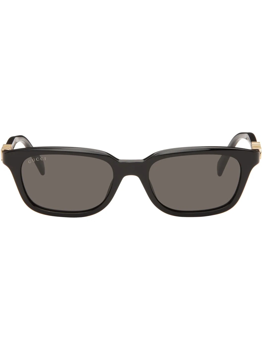 Black Rectangular-Frame Sunglasses - 1