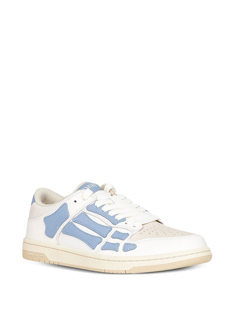 AMIRI skeleton-appliqué leather trainers outlook