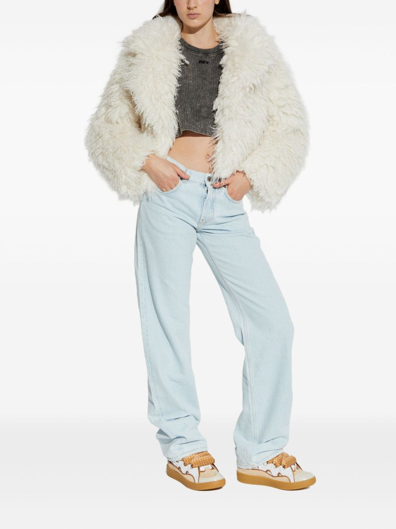 Off-White logo-embroidered ribbed T-shirt outlook