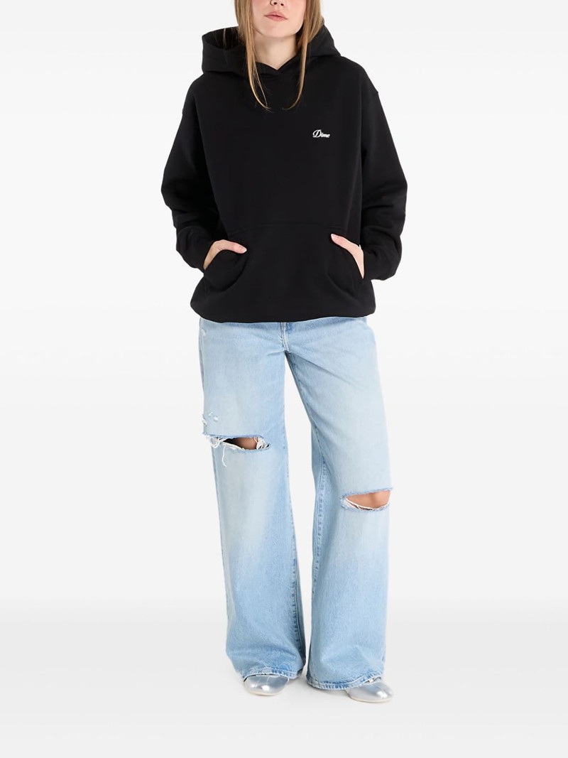 Dime Cursive-logo hoodie outlook