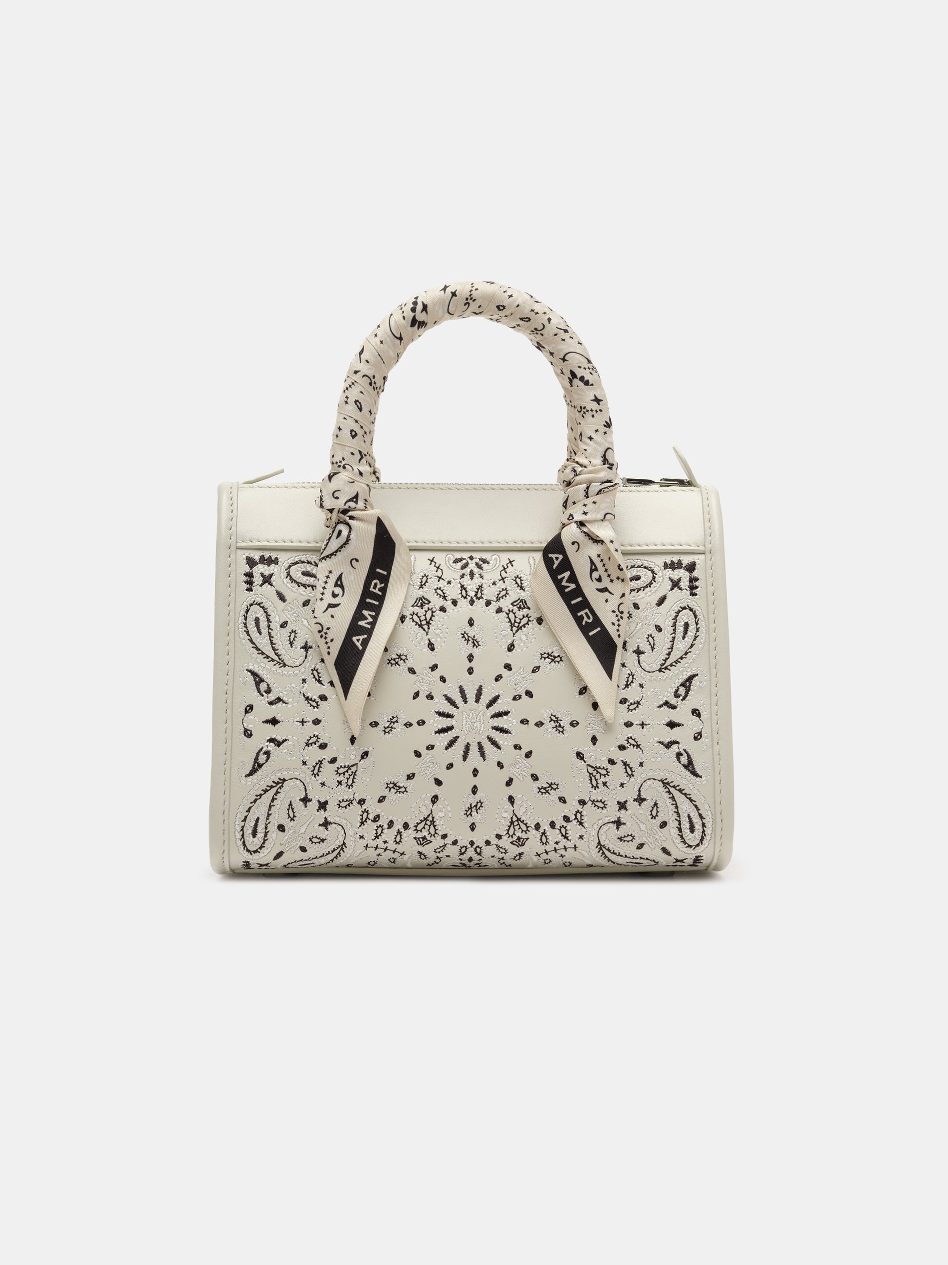 【AMIRI】マイクロ Bandana Triangle バッグ Amiri Micro Bandana Triangle Leather Top Handle Bag | Saks