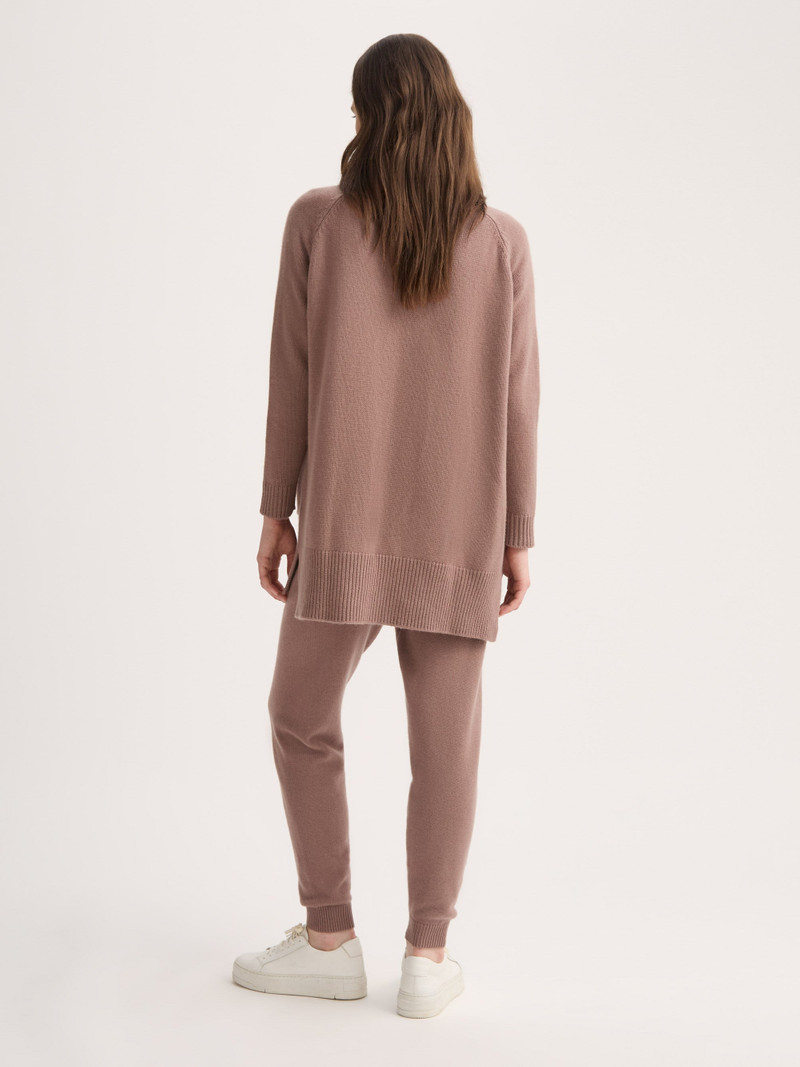 Derek Rose Women's Cardigan Nina Cashmere Rosewood outlook