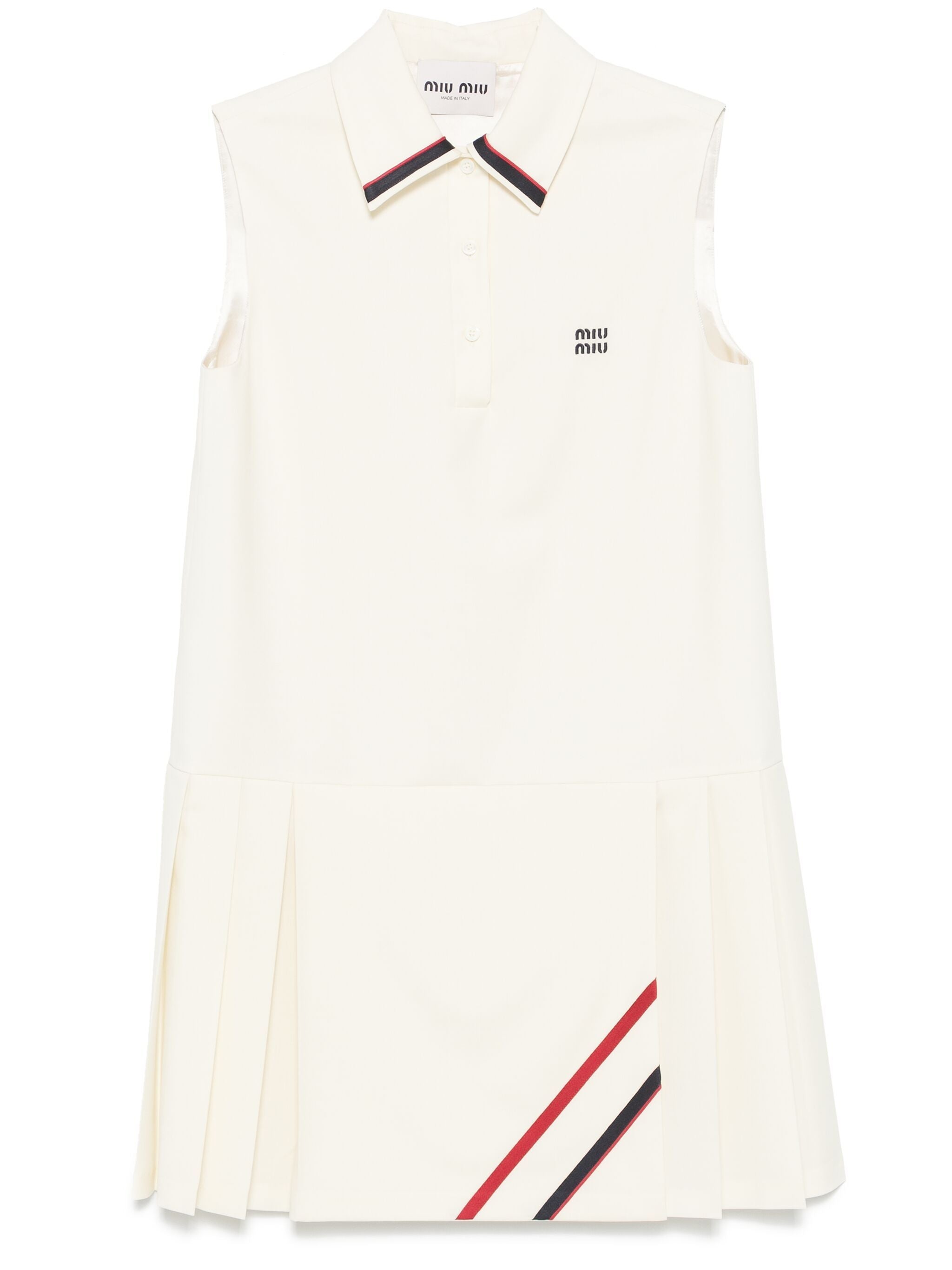 Pleated Shirt Dress - 1
