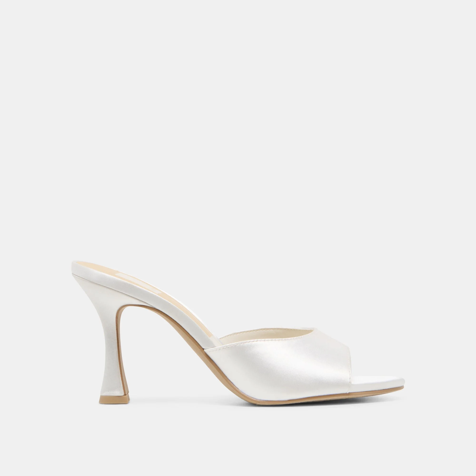 ROSHA HEELS TRUE WHITE SATIN - 1